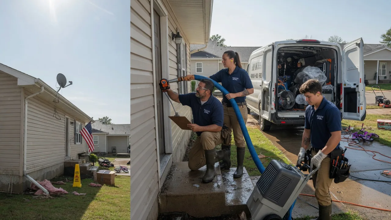 Ceiling Water Damage Restoration in Perry, AR near me